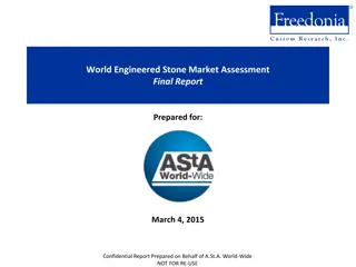 Engineered Stone Market Assessment Report for A.St.A. World-Wide