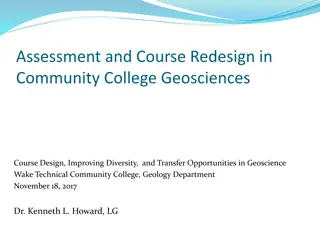 Assessment and Course Redesign in Community College Geosciences