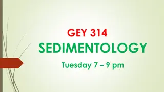 Sedimentology: An Overview of Sedimentary Processes and Rocks