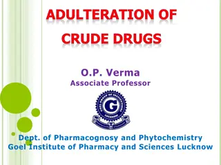 Understanding Adulteration of Crude Drugs