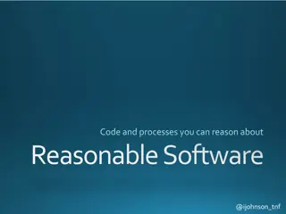 Reasonable Software Development Principles