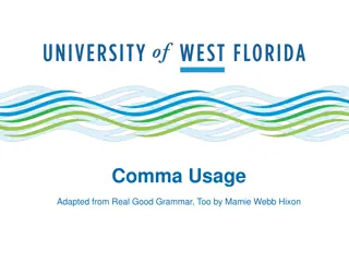 Mastering Commas: Usage Guide with Examples