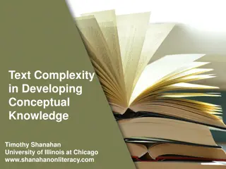 The Role of Text Complexity in Developing Conceptual Knowledge