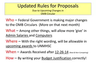 Updated Regulations for Federal Grant Proposals