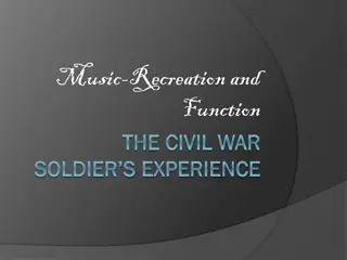 Music in the Civil War: Soldiers' Experience and Role