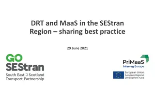 DRT and MaaS Best Practice Sharing in SEStran Region