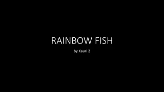 Rainbow Fish - A Colorful Journey Under the Sea