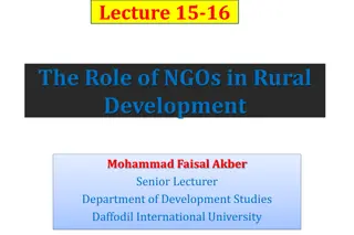 Overview of NGOs Role in Rural Development