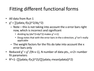 Functional Form Fitting in Data Analysis