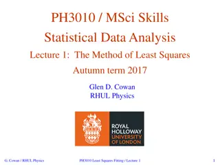 Statistical Data Analysis: The Method of Least Squares