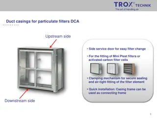 Duct Casings for Particulate Filters DCA: Installation and Filter Element Fitting