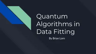 Quantum Algorithms in Data Fitting by Brian Lorn