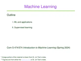 Introduction to Machine Learning and Applications