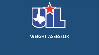 Weight Assessor Certification and Program Regulations by UIL