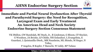 Understanding Vocal Fold Paralysis and Neural Dysfunction After Thyroid and Parathyroid Surgery