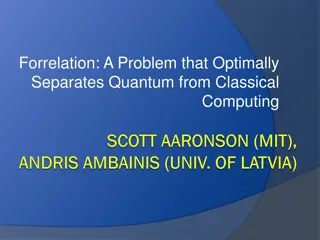 Quantum vs. Classical Computing: Exploring Forrelation Problem