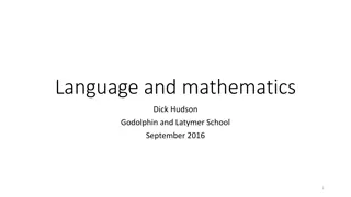 Language Influence on Mathematics: Exploring the Connection