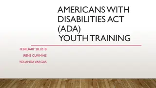 Reasonable Accommodations under the Americans with Disabilities Act (ADA)