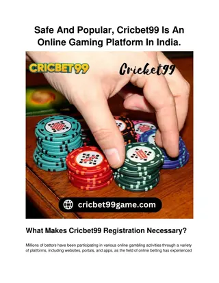 Safe And Popular, Cricbet99 Is An Online Gaming Platform In India