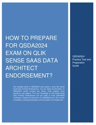 How to Prepare for QSDA2024 exam on Qlik Sense SaaS Data Architect Endorsement?