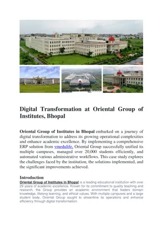 Digital Transformation at Oriental Group of Institutes