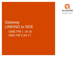 Gateway and NDE Linking Process