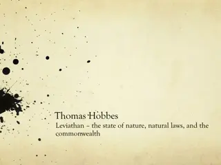 Thomas Hobbes' Leviathan: State of Nature, Natural Laws, and Commonwealth