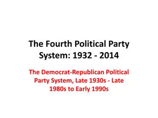 Political Divisions and Purges in the Democrat-Republican Party System (1932-1938)