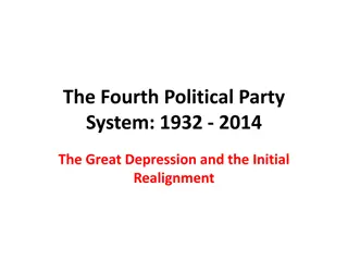 The Fourth Political Party System: 1932-2014 - The Great Depression and Economic Realignment