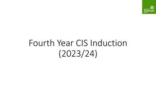 Fourth Year CIS Induction and Degree Classification Overview