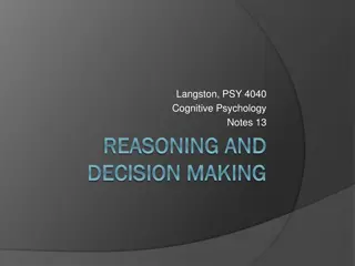 Understanding Reasoning and Decision-Making in Cognitive Psychology