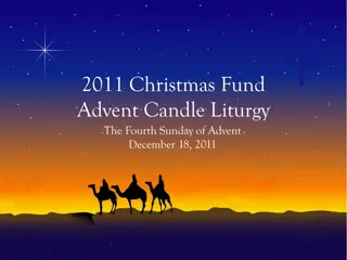 Let Your Face Shine - Advent Candle Liturgy for Christmas Fund