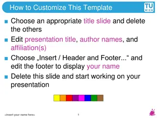 Customizing Presentation Templates Effectively