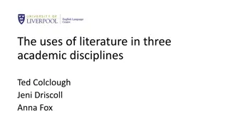 The Role of Literature in Academic Disciplines: Insights from Finance