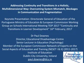 Addressing Continuity and Transitions in Education Systems