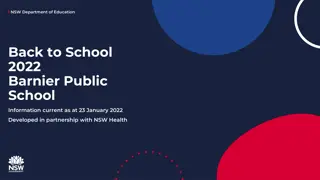 NSW Department of Education Back to School 2022 Information Update