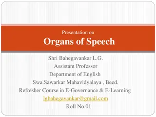 The Organs of Speech: An Insightful Presentation