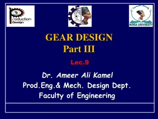 Strength and Design of Gear Teeth