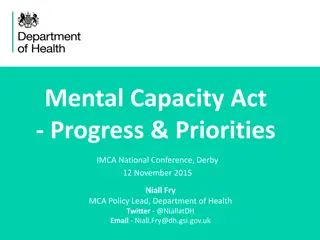 Mental Capacity Act: Progress & Priorities - National Conference Highlights