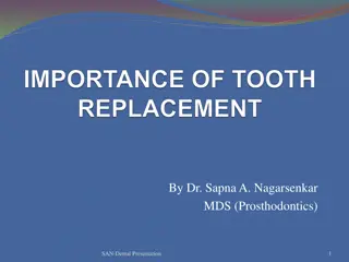 Comprehensive Dental Presentations on Tooth Loss and Prosthodontics