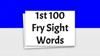 Master the First 100 Fry Sight Words