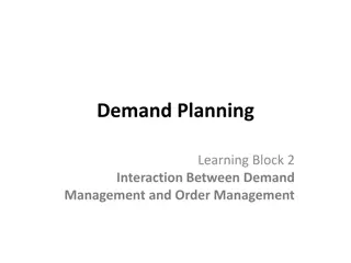 Demand Planning and Order Management: Enhancing Efficiency