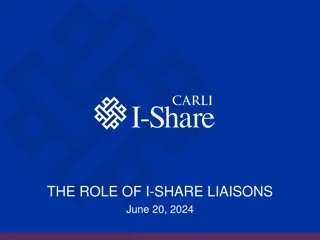 Understanding the Role of I-Share Liaisons in Library Operations