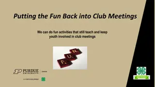 Fun-filled Activities for Engaging Club Meetings