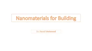 Advancements in Nanomaterials for Building Construction