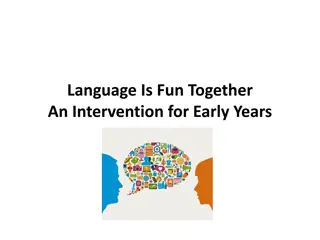 Enhancing Early Communication Skills Through LIFT Program