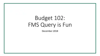 Budget Management and FMS Query Overview