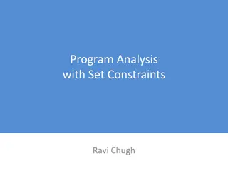 Program Analysis with Set Constraints