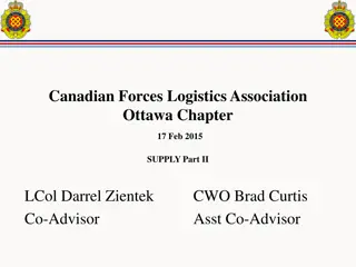 Canadian Forces Logistics Association Ottawa Chapter Update