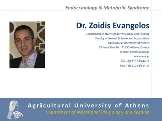 Dr. Zoidis Evangelos: Endocrinology & Metabolic Syndrome Expert at Agricultural University of Athens